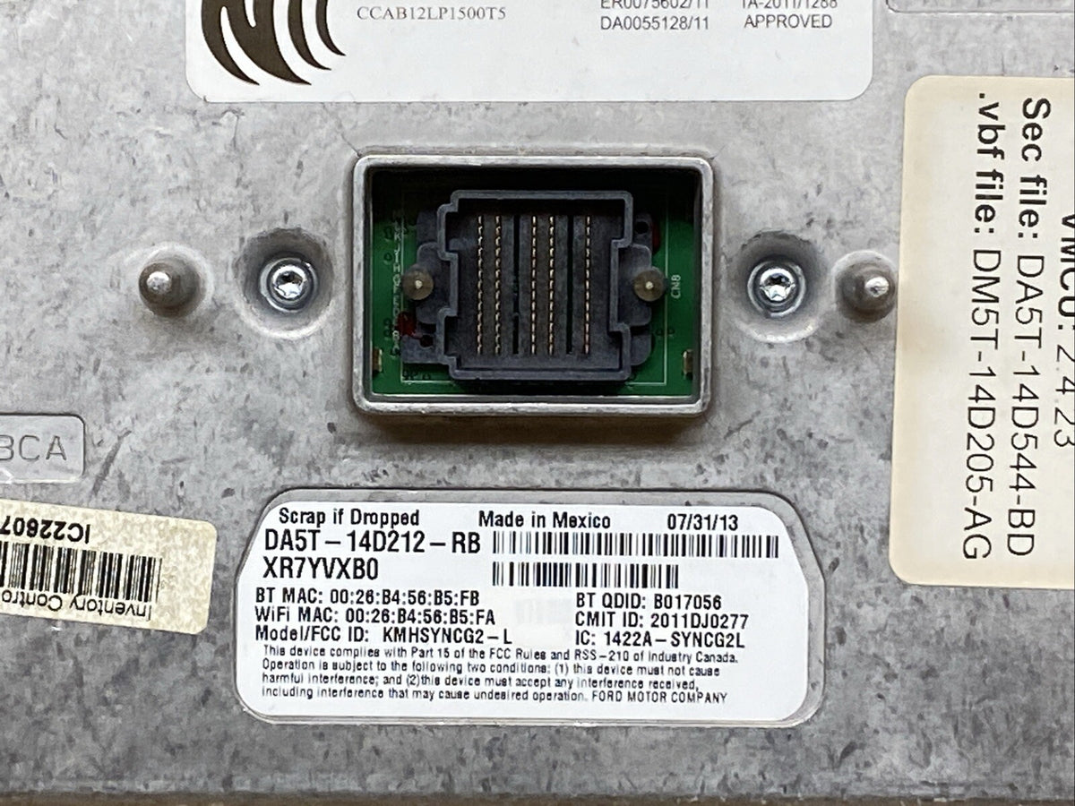 11 15 Ford Sync Sync2 APIM Module DM5T 14D205 AG DA5T 14D544 BD3