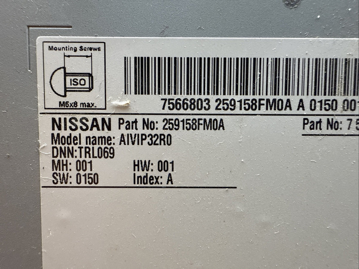 2018 2020 Nissan Rogue Dash Radio Display Screen Receiver 259158FM0A9