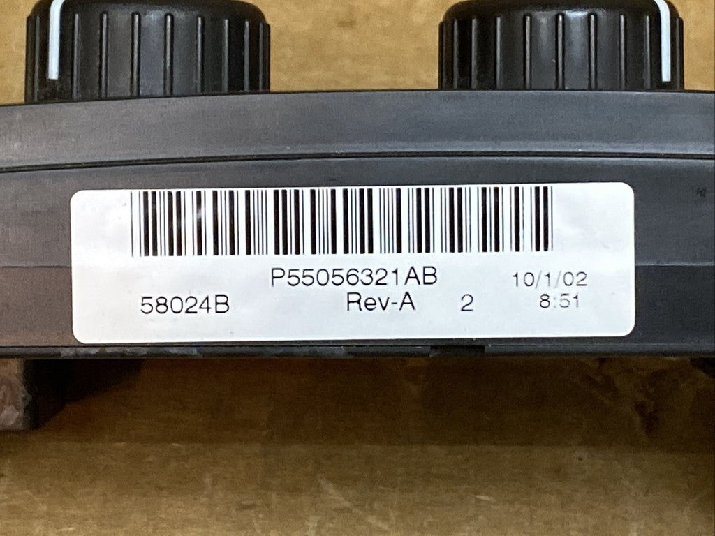 02 05 Dodge Ram Temp Temperature Climate Control Switches Dials P55056321AB5