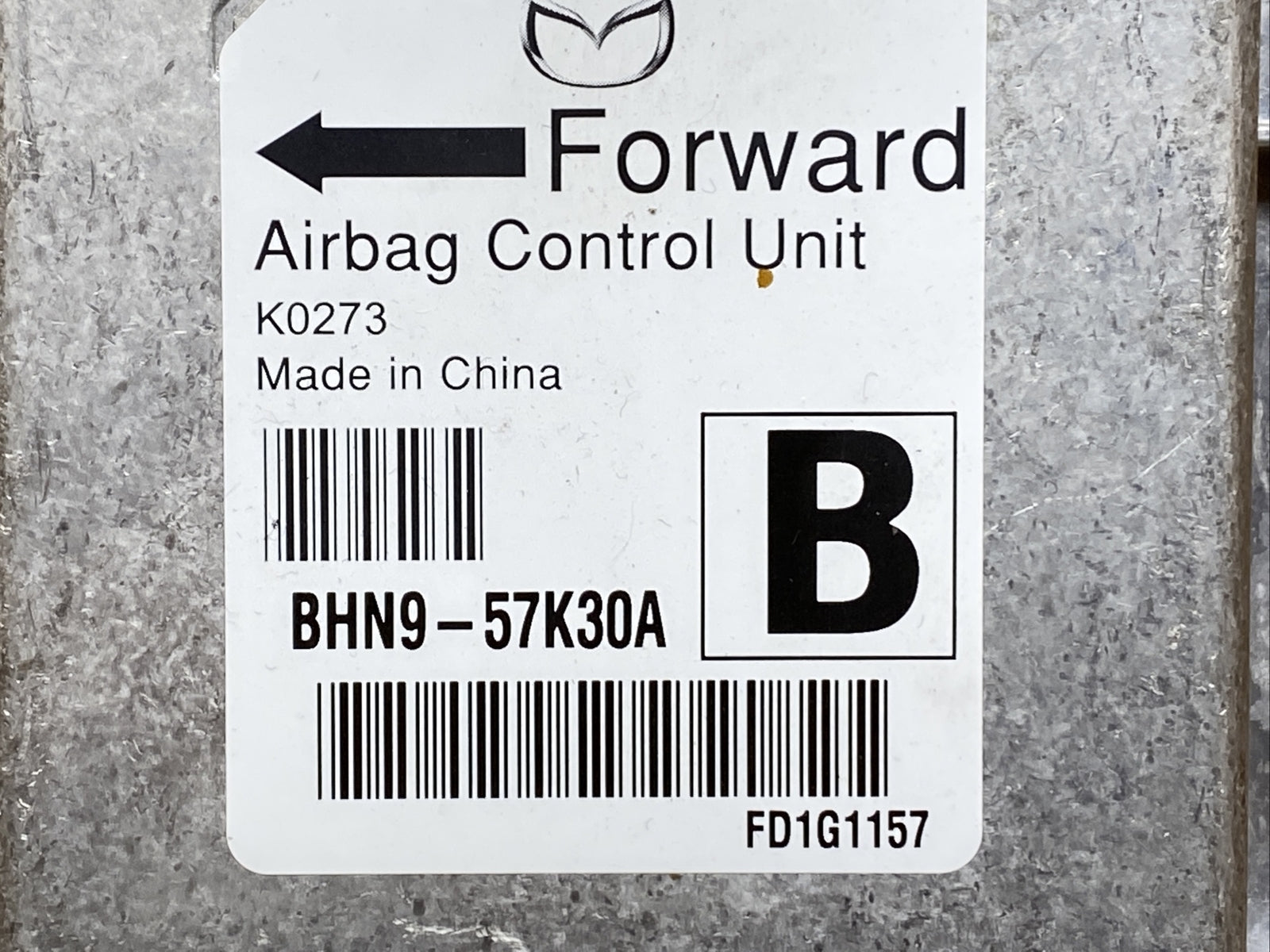 2015 Mazda 3 Mazda3 SRS Air Bag Airbag Control Module BHN9 57K30A2