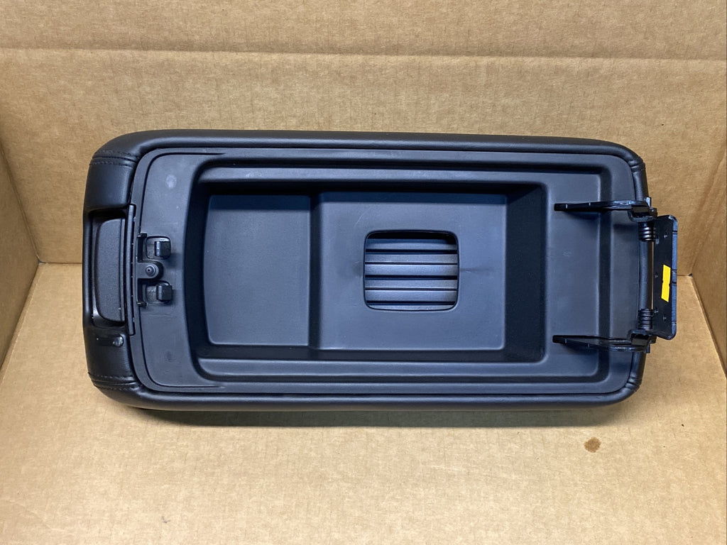 14-21 Grand Cherokee Durango Center Console Lid Cover Top Arm Rest Armrest Black1
