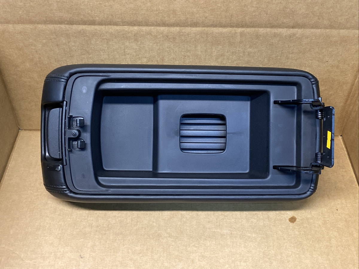 14-21 Grand Cherokee Durango Center Console Lid Cover Top Arm Rest Armrest Black1