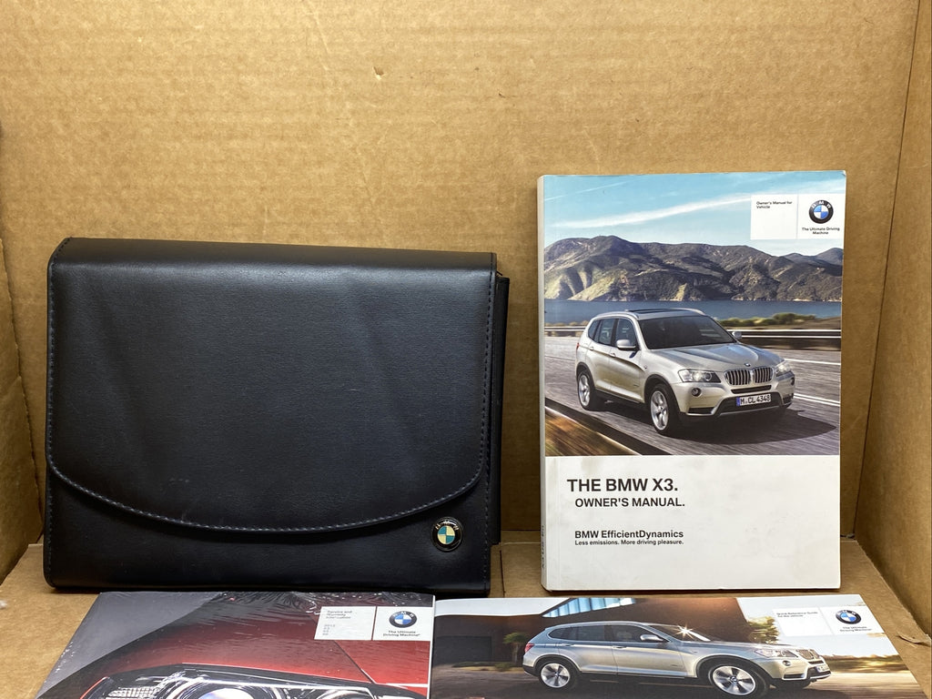 2013 BMW X3 Owner's Owners Owner Manual Book Guide Set Case OEM1