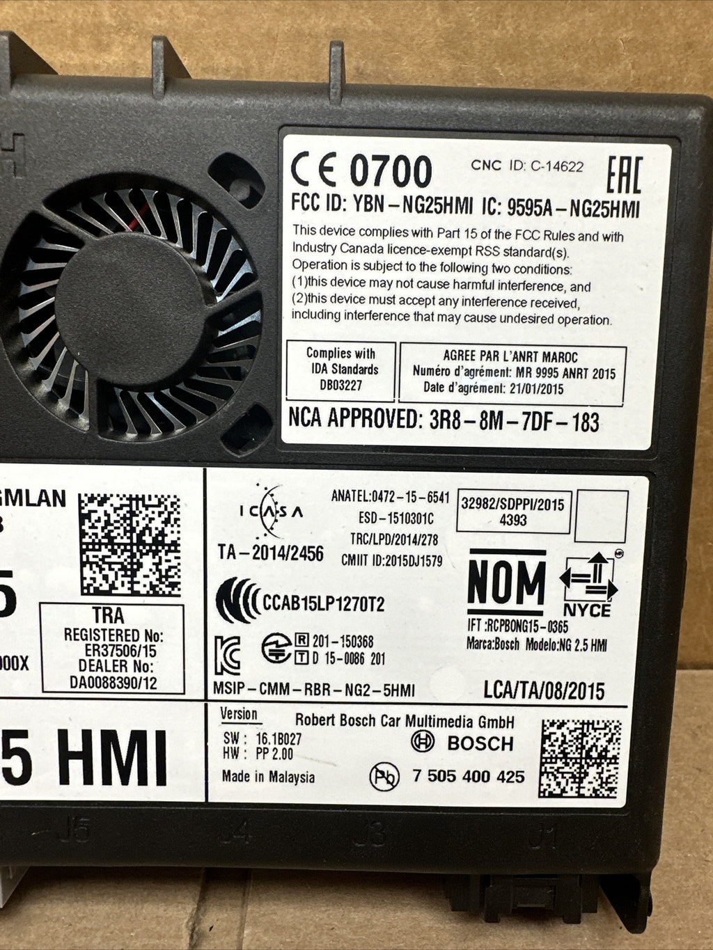 2016 2018 GM OEM 2.5 HMI HUMAN MACHINE INTERFACE CONTROL MODULE 840968152