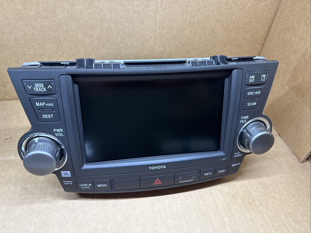 2008 2010 Toyota Highlander GPS Radio Screen E7015 86120 48F30 OEM0