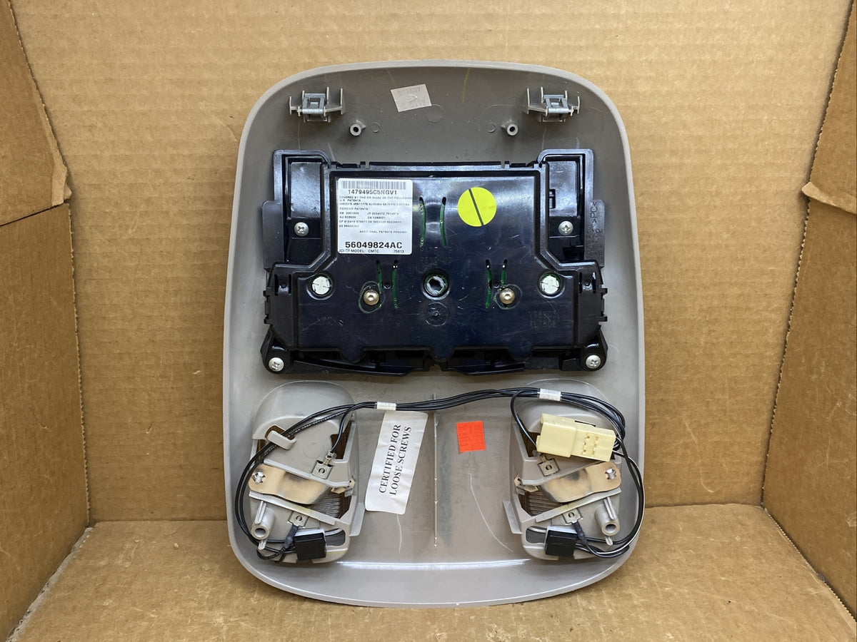 2006 2008 Dodge Ram Overhead Console Dome Map Lights Digital Display 56049824AC4