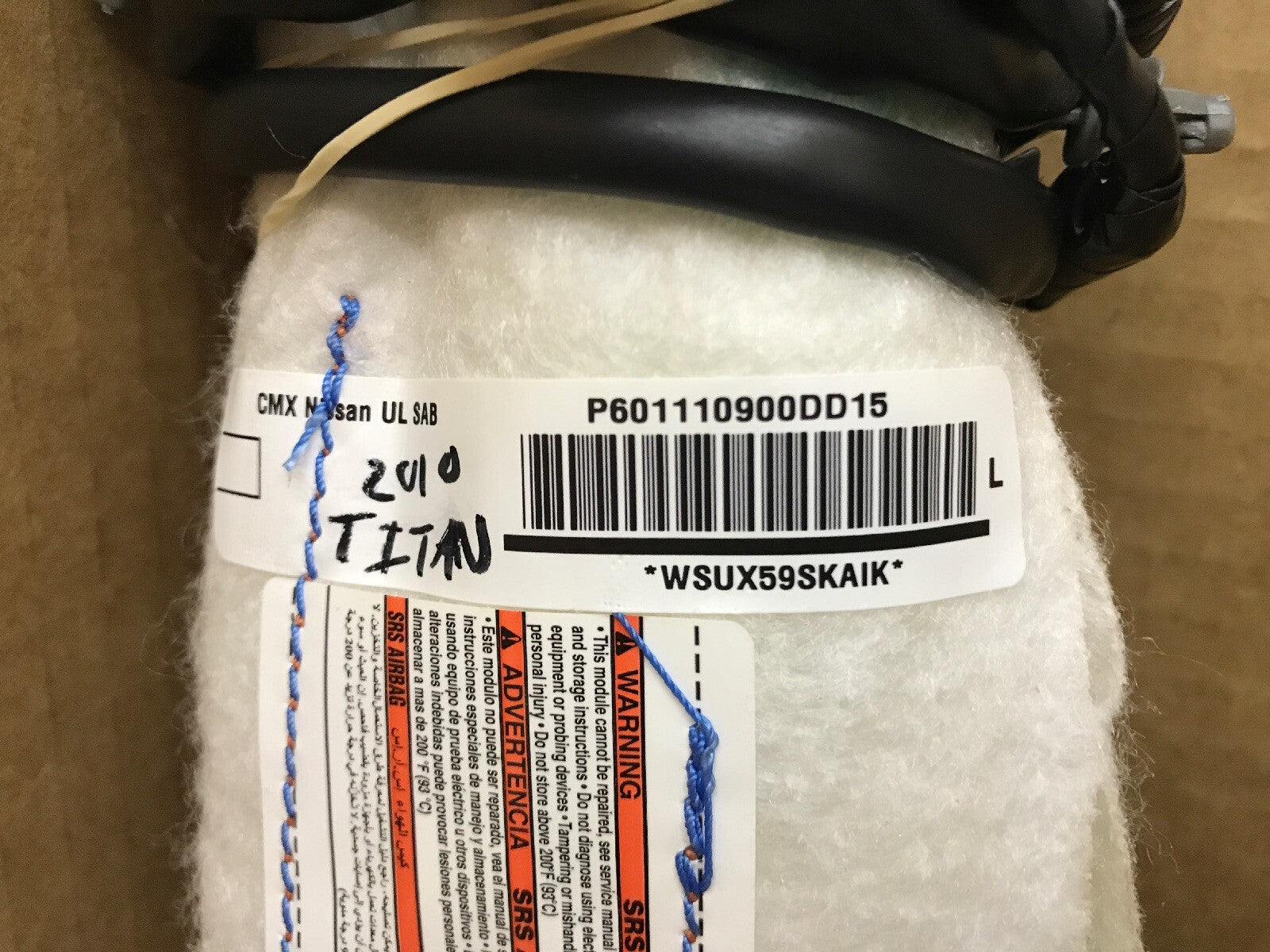 2008 2012 NISSAN TITAN FRONT LEFT SIDE DRIVER SEAT AIR BAG AIRBAG OEM2