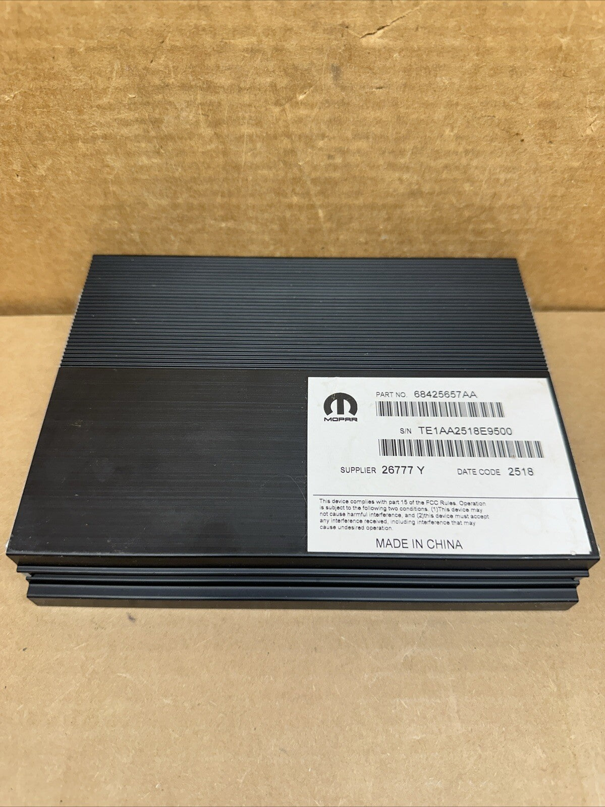2019 2020 Charger Challenger Chrysler 300 Audio Amplifier Amp OEM 68425657AA5