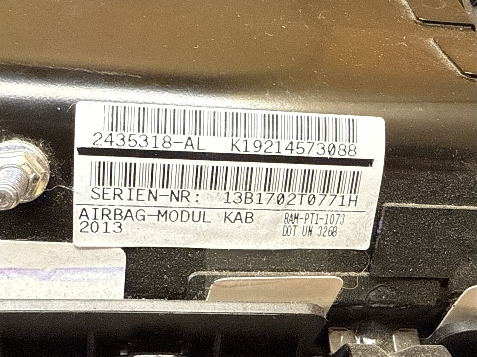 BMW X3 Left Side Driver Knee Lower Air Bag Airbag Black7