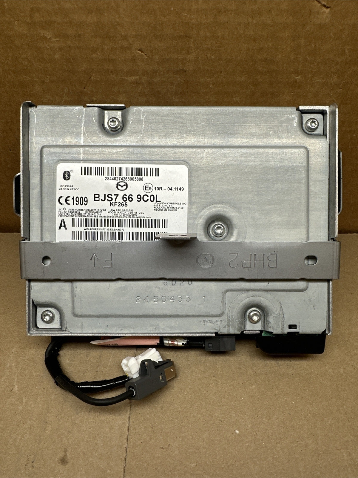 2014 2016 Mazda 3 Bluetooth Radio Receiver Module OEM BJS7 66 9C0L5