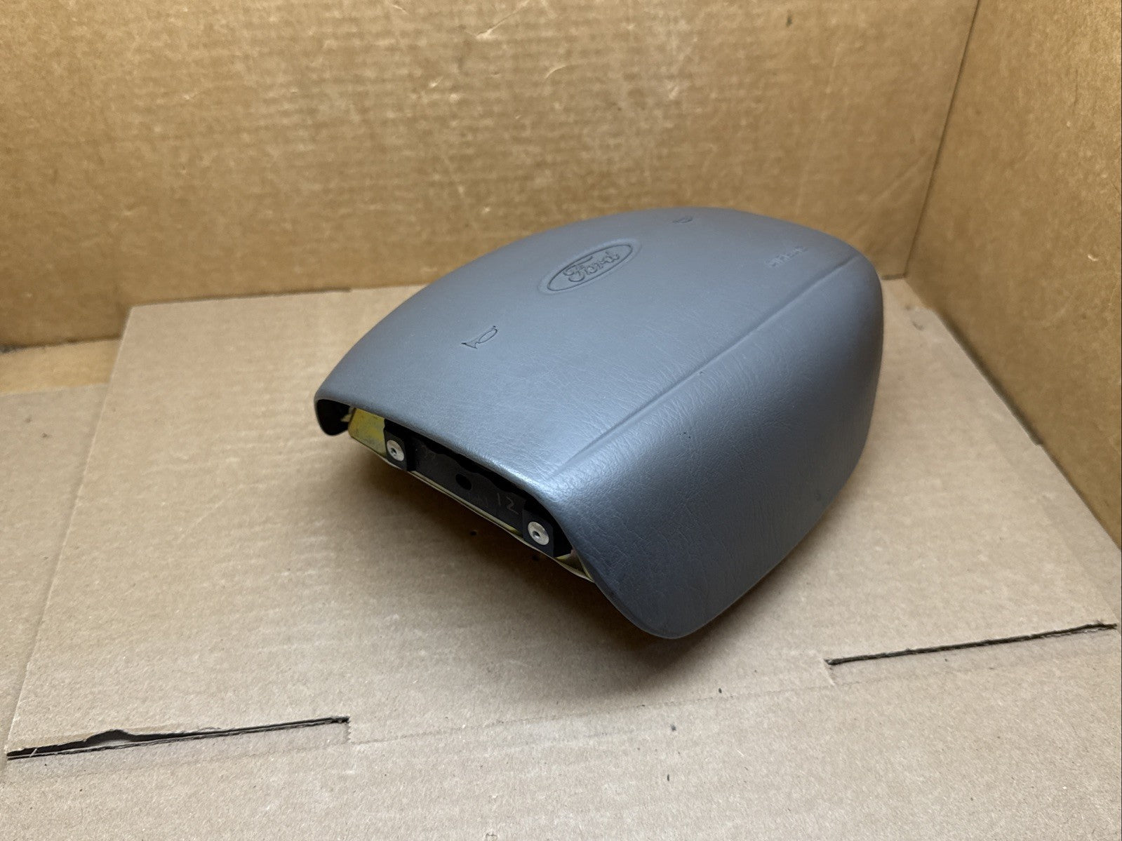 97 02 F150 Expedition Front Left Driver Side Steering Wheel Air Bag Airbag Gray4