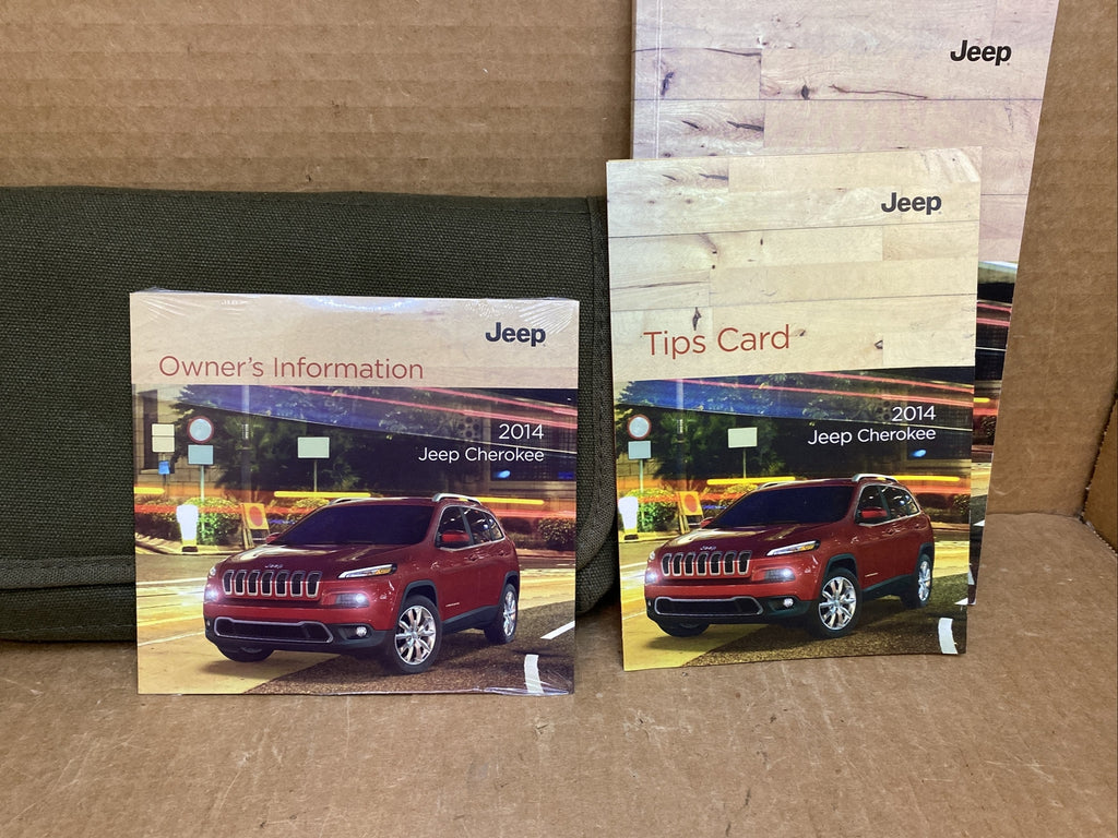 2014 14 Jeep Cherokee Owner's Owners Owner Manual Book Guide Set Case OEM3