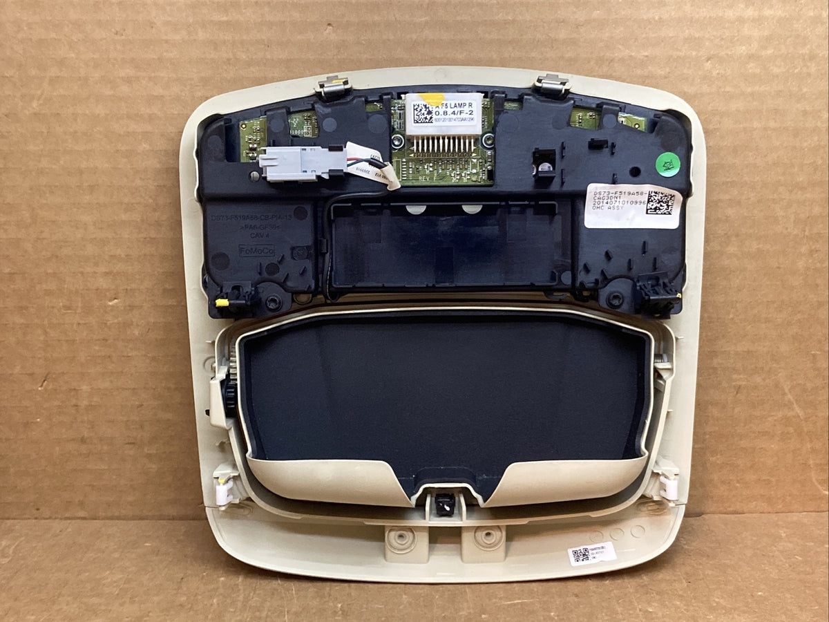 2013 2016 Ford Fusion Over Head Overhead Console Dome Light Dune Tan5