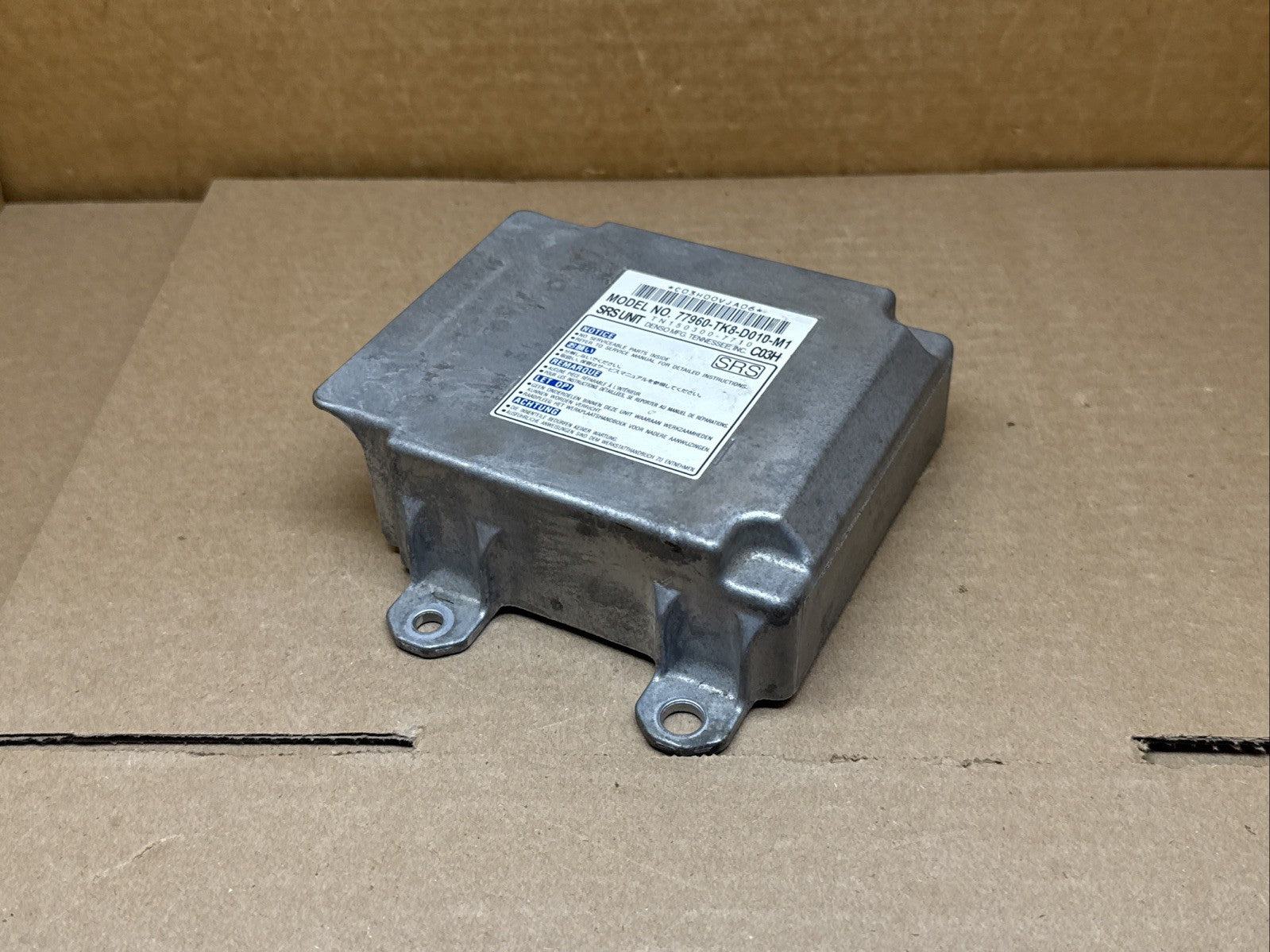 2012 Honda Odyssey SRS Air Bag Airbag Control Module OEM 77960 TK8 D010 M14