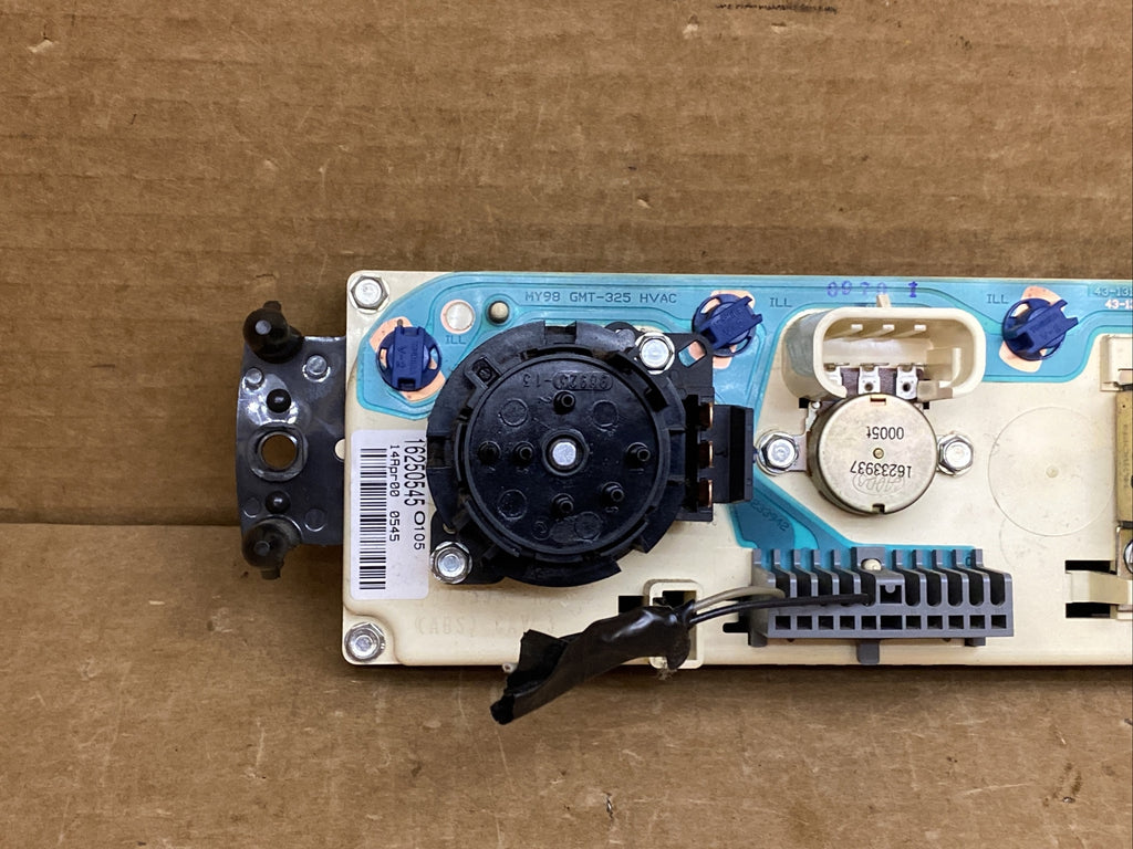 99 04 Blazer Jimmy Bravada S10 Climate Temp Temperature Controls 162505457