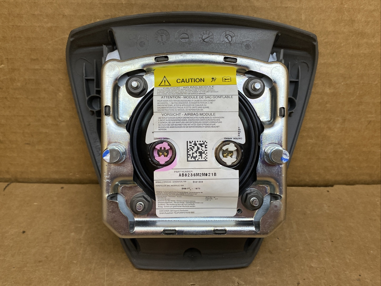 Silverado Suburban Tahoe Left Side Driver Steering Wheel Airbag Air Bag Gray7