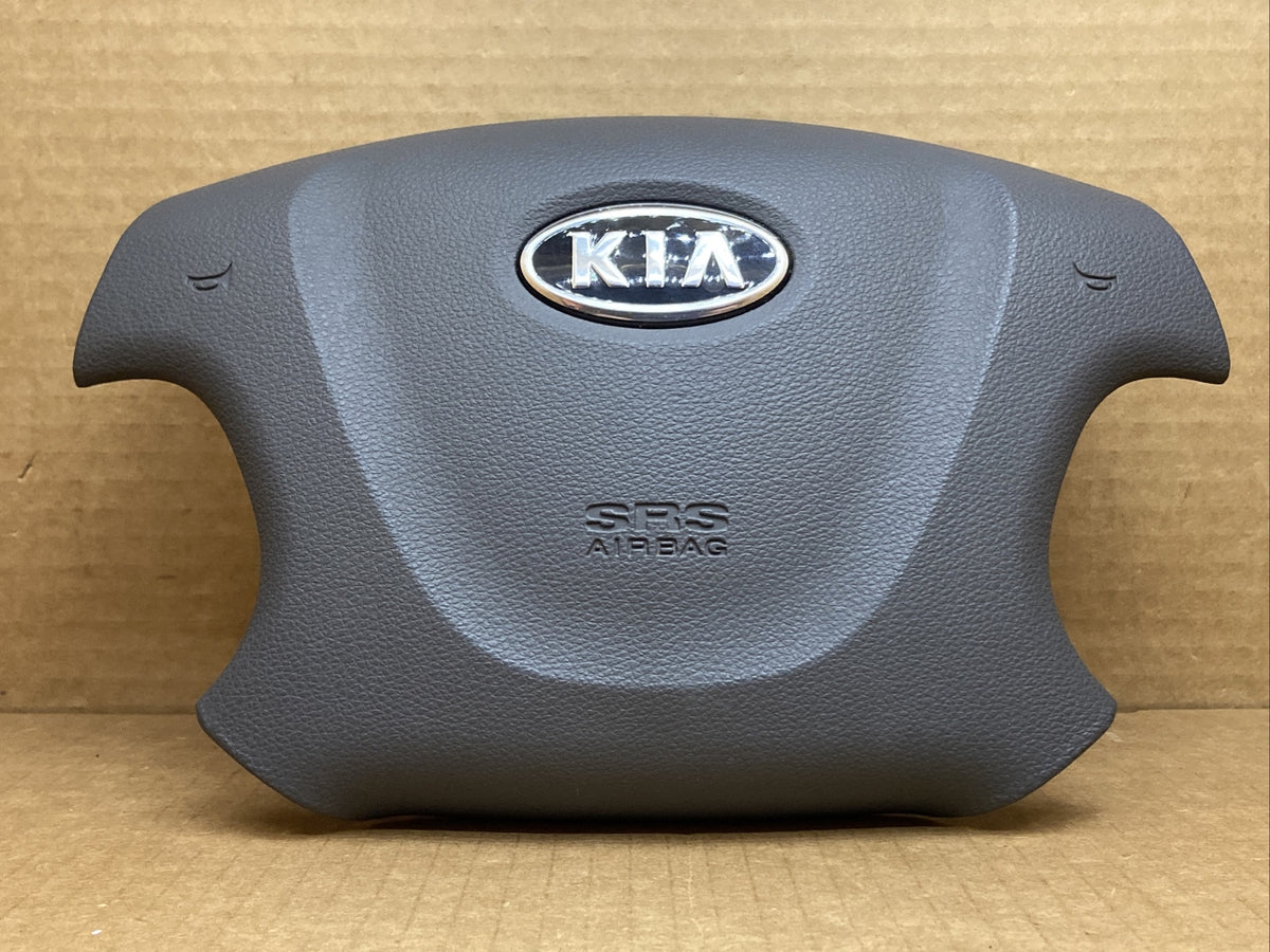 06 14 Kia Sedona Front Left Driver Side Steering Wheel Air Bag Airbag Gray KS1