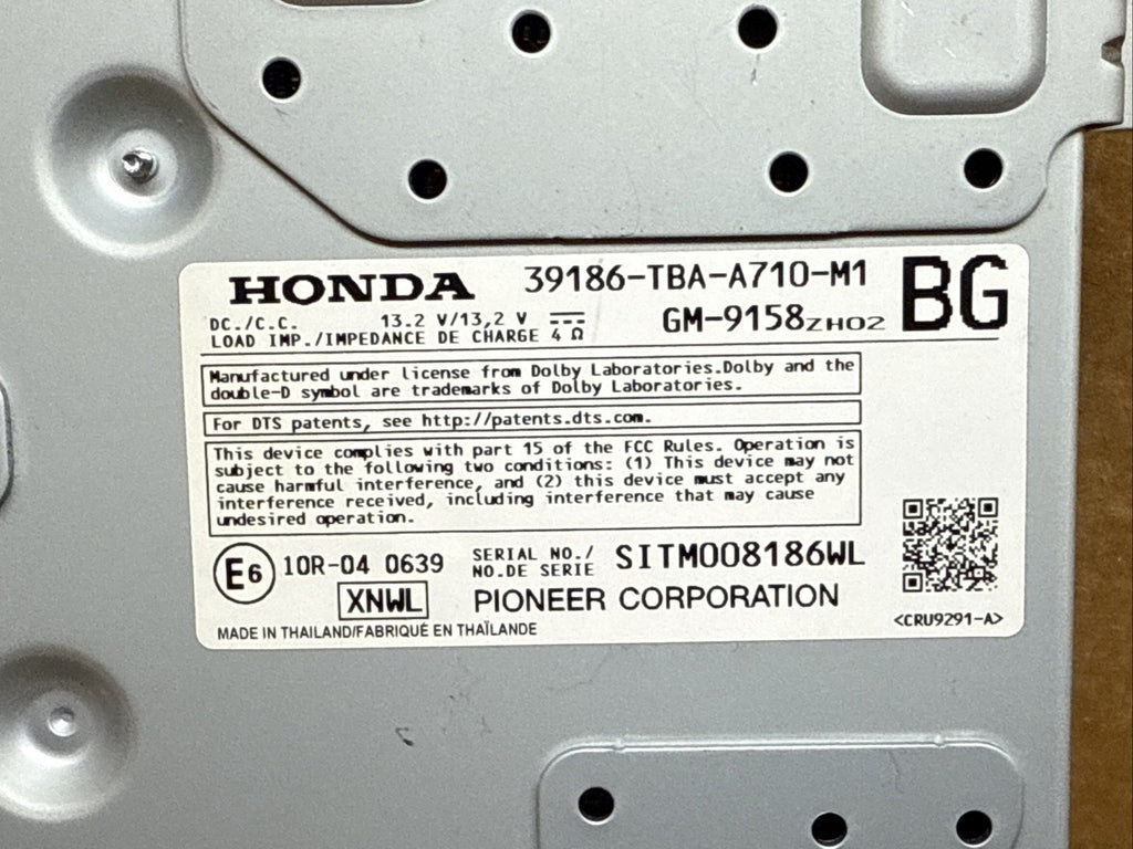 2019 2021 Honda Civic Radio Amp Amplifier Assembly 39186 TBA A710 M11