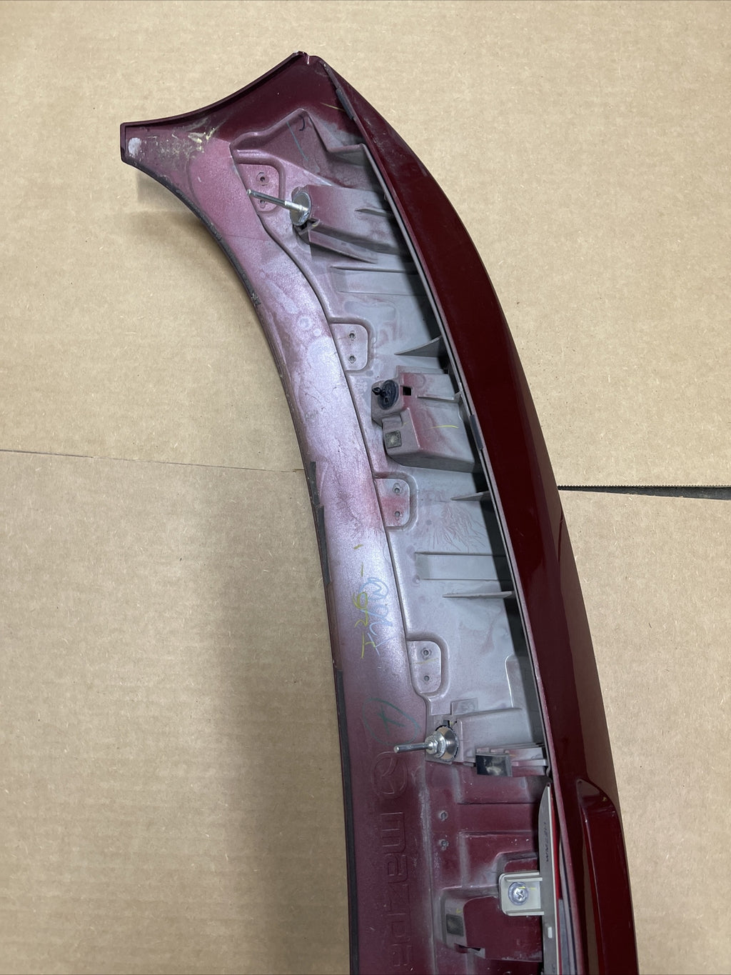2007 2015 MAZDA CX 9 CX9 REAR LIFT GATE SPOILER 3RD THIRD BRAKE RED PAINT C2V7