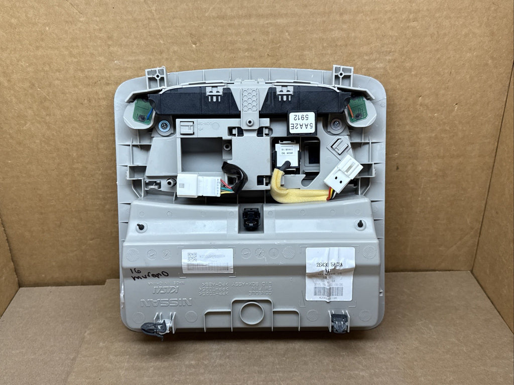 2016 2018 Nissan Murano Front Center Over Head Overhead Console Gray 26430 5AC2A5