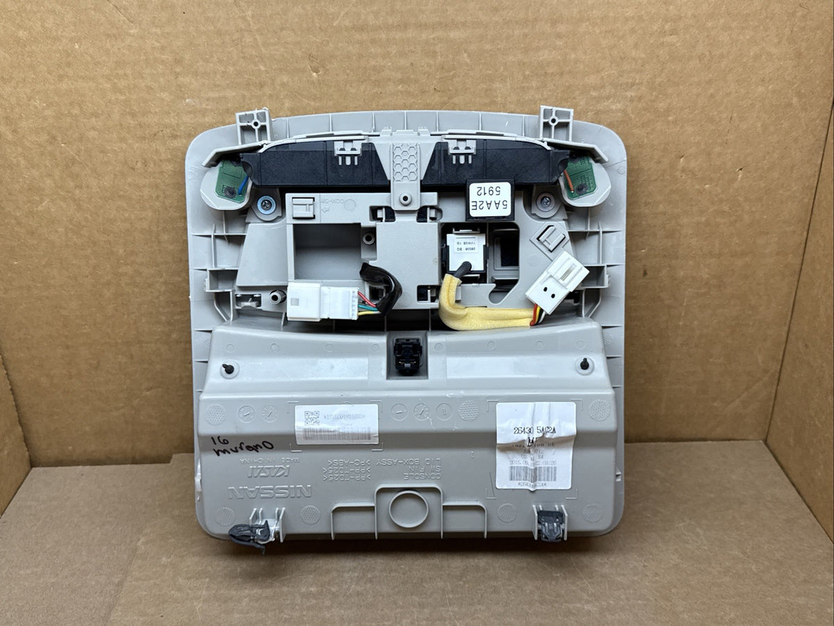 2016 2018 Nissan Murano Front Center Over Head Overhead Console Gray 26430 5AC2A5