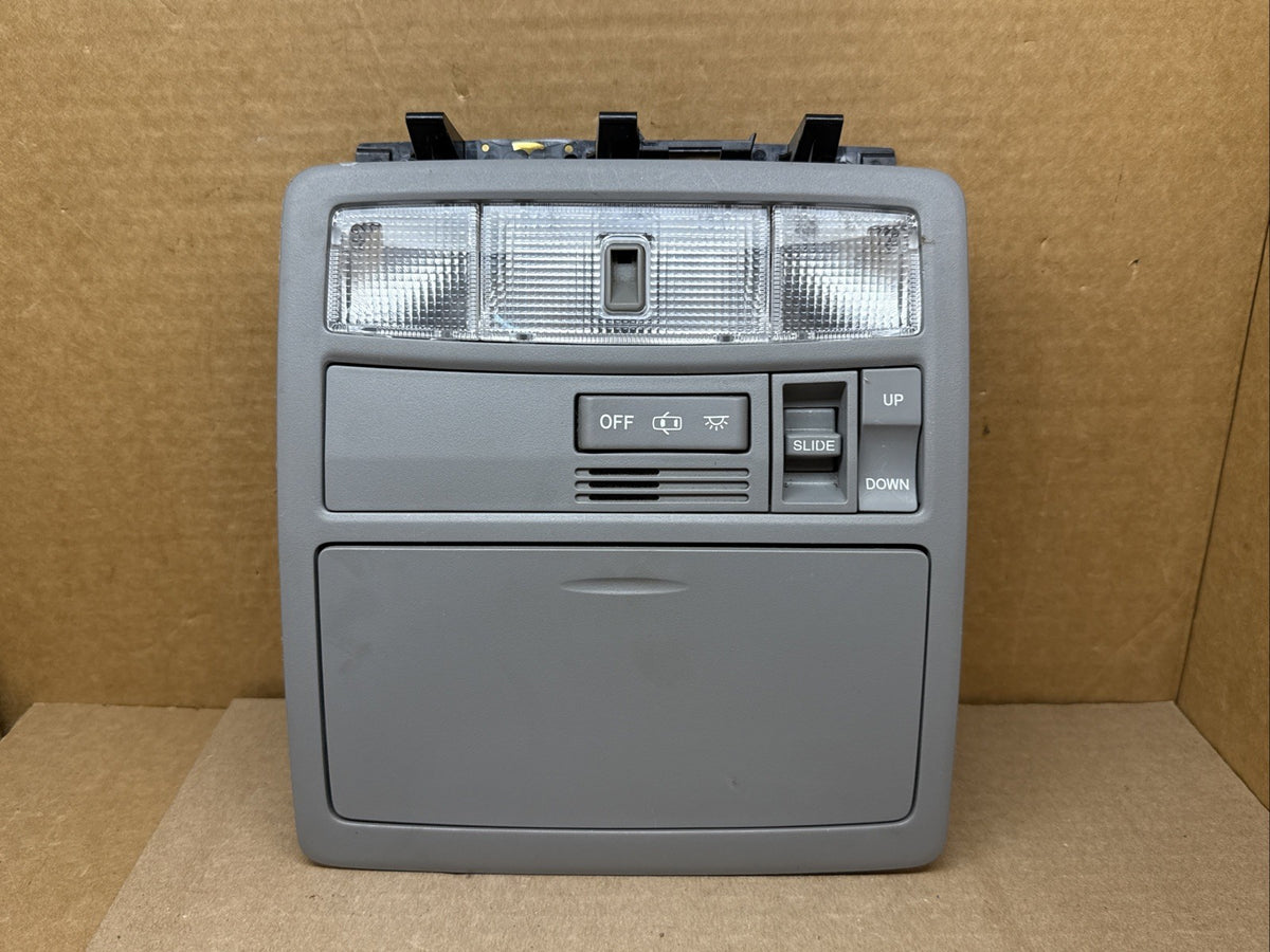 2010 2013 Toyota Highlander Front Over Head Overhead Console Sunroof Light Gray0
