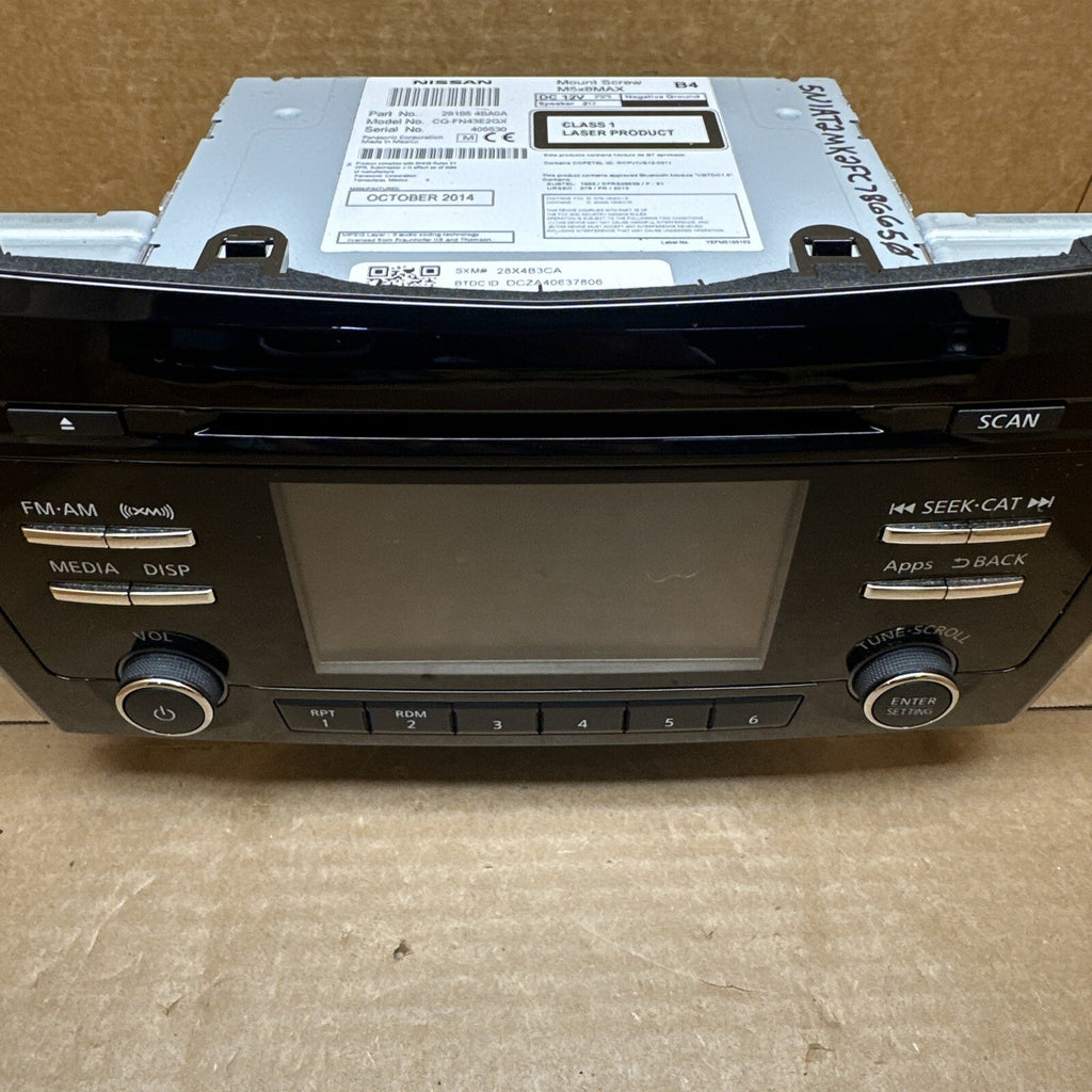 2013 2015 Nissan Rogue Satellite Radio Single Disc CD Player MP3 28185 3TA1B4