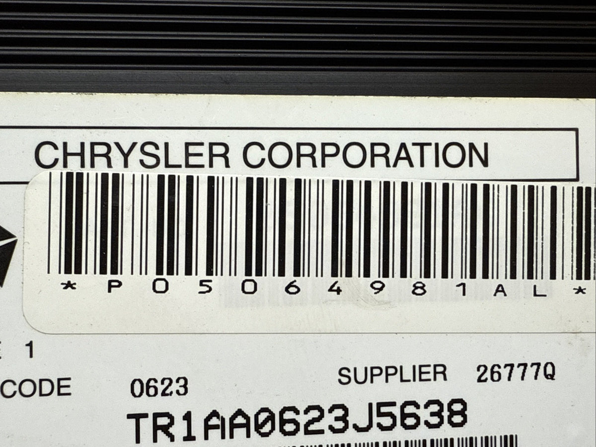 2011 2014 Dodge Charger Chrysler 300 Journey Audio Amplifier OEM 05064981AL2