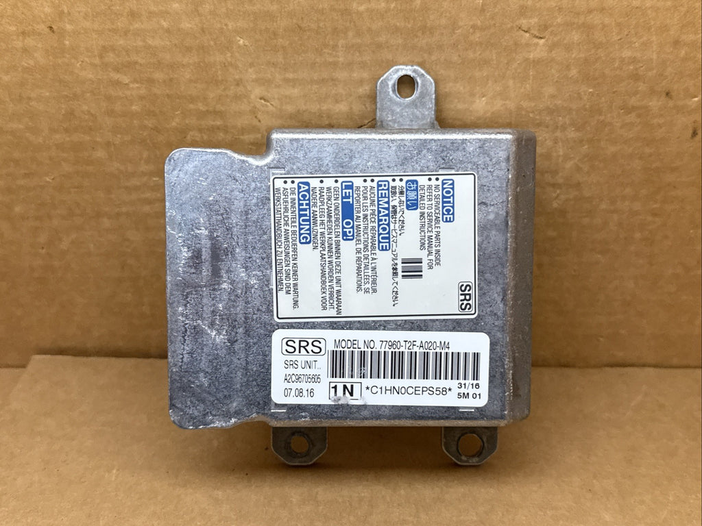 2016 2017 Honda Accord SRS AirBag Air Bag Control Module OEM 77960 T2F A020 M40