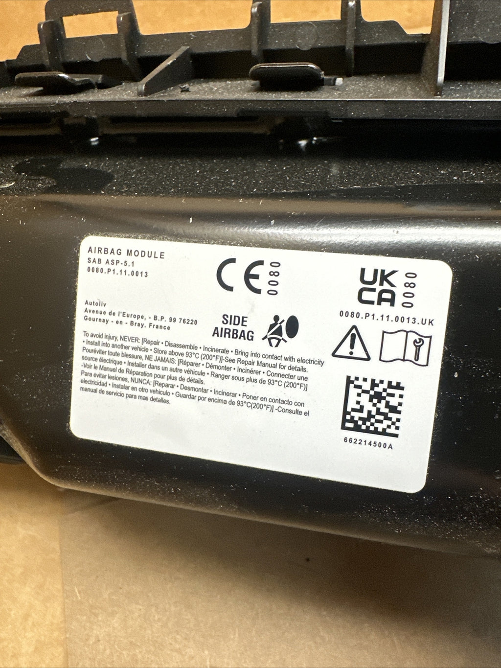 2022 2024 Honda Civic Rear Back 2nd Row Right Passenger Side Seat Air Bag Airbag7