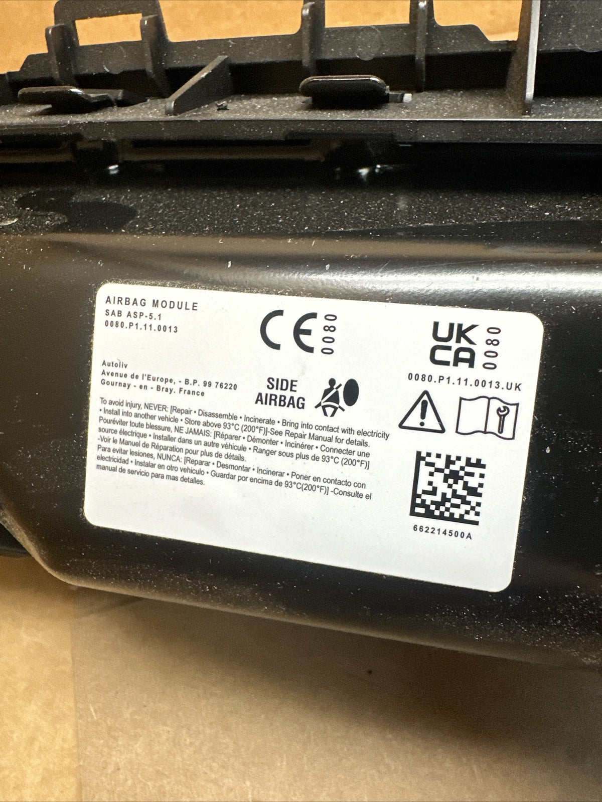 2022 2024 Honda Civic Rear Back 2nd Row Right Passenger Side Seat Air Bag Airbag7