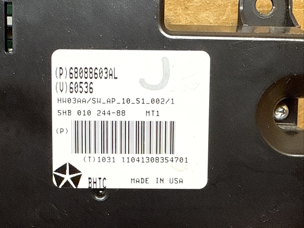 2011 2013 Dodge Durango Digital Climate Temp Temperature Heat Control 68088603AL6