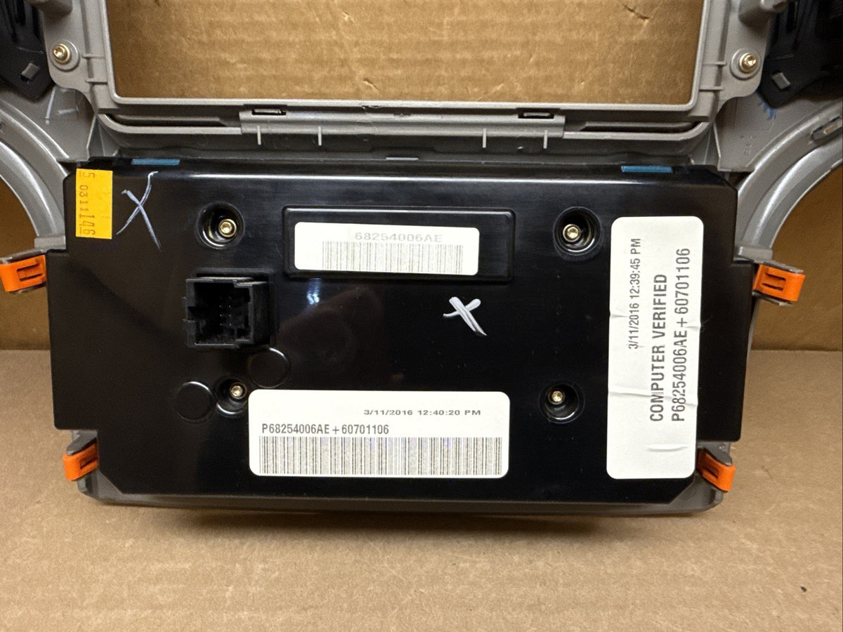2016 2017 Jeep Grand Cherokee Temp Temperature Control Radio Bezel 68254006AE10