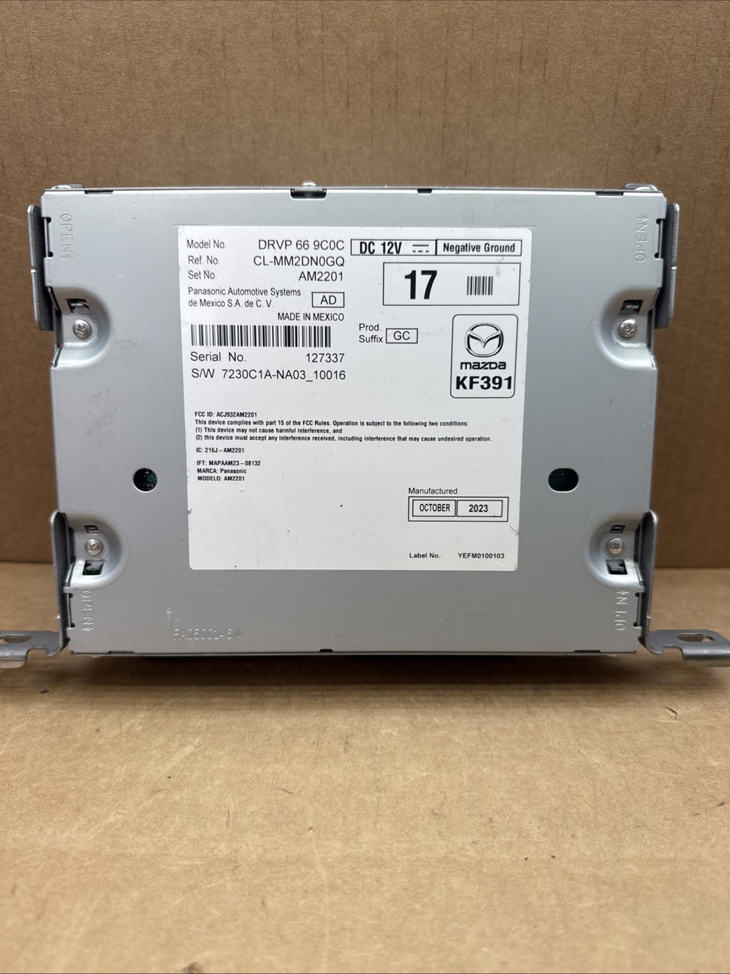 2024 Mazda 3 CX-30 Navigation Module Audio Radio Receiver DRVP 66 9C0C0