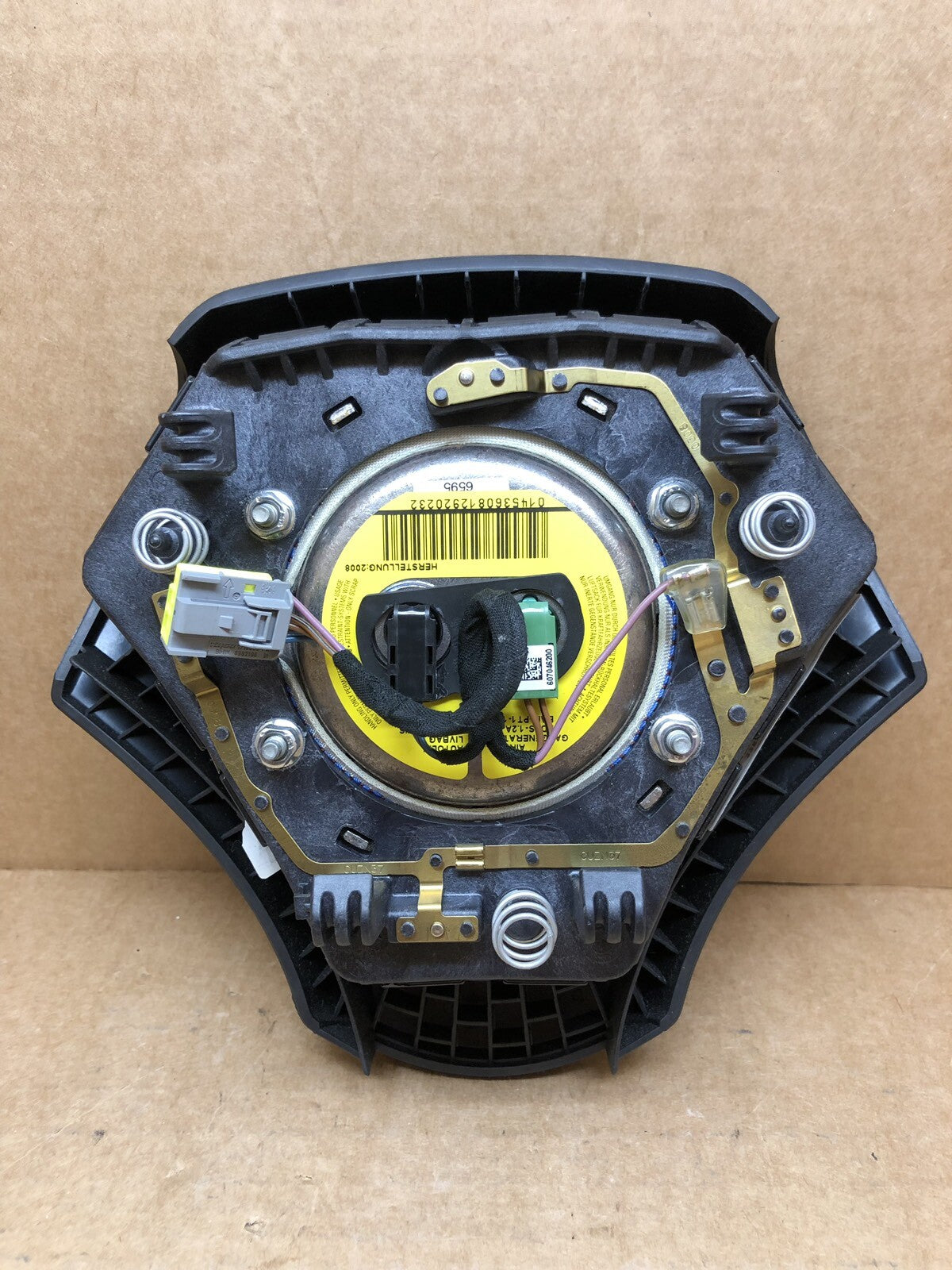 BMW 5 SERIES E60 E61 2007 2010 OEM ORIGINAL STEERING WHEEL AIRBAG AIR BAG BLACK1