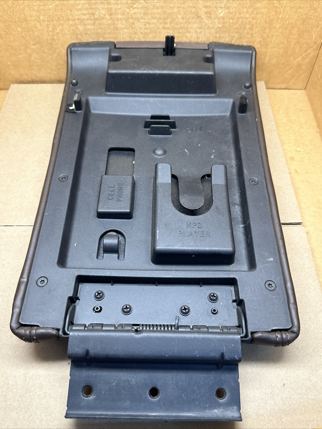 2009 2014 Ford F150 Center Console Cover Lid Top Arm Rest Armrest Brown Platinum6