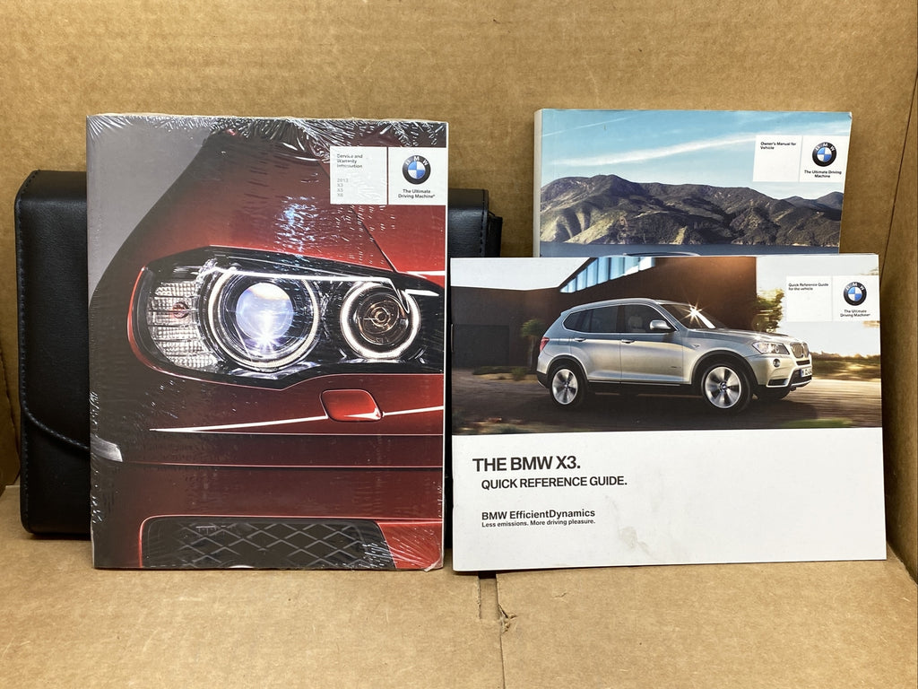 2013 BMW X3 Owner's Owners Owner Manual Book Guide Set Case OEM4