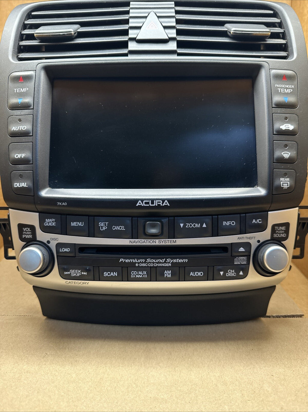 2006 2008 ACURA TSX NAVIGATION GPS RADIO STEREO CD CHANGER 39175 SEC L810 M12