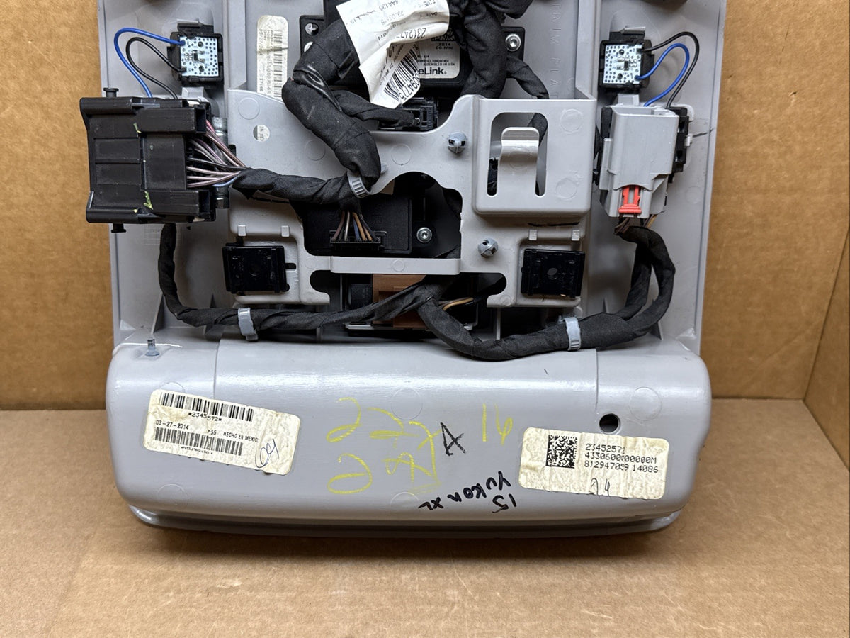 2015 2020 CHEVY SUBURBAN TAHOE YUKON XL OVERHEAD ROOF CONSOLE OEM GRAY 2345257210