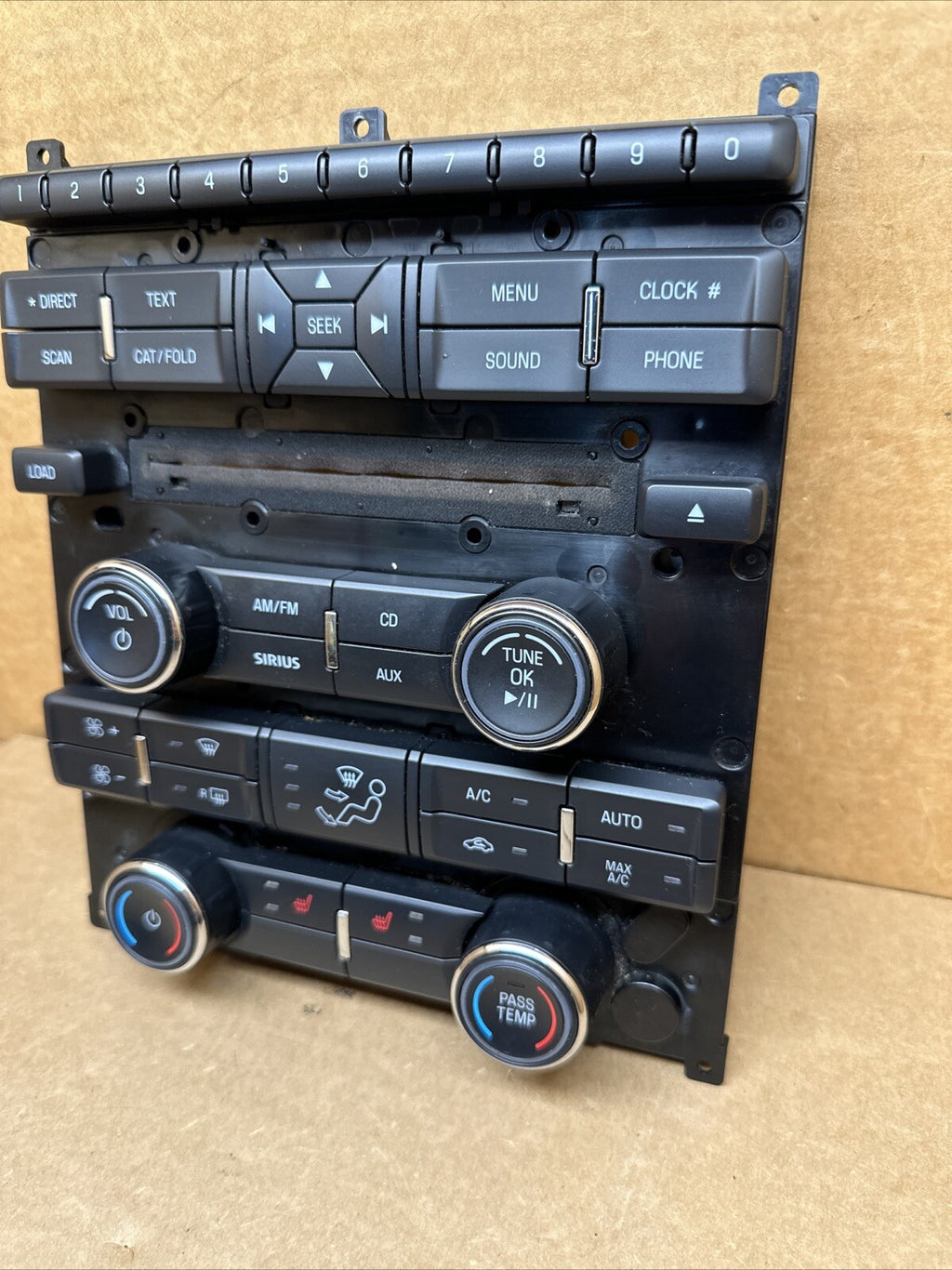 2010 2012 Ford Taurus Radio Face Plate Climate Control Panel OEM AG1T 18A802 CB4