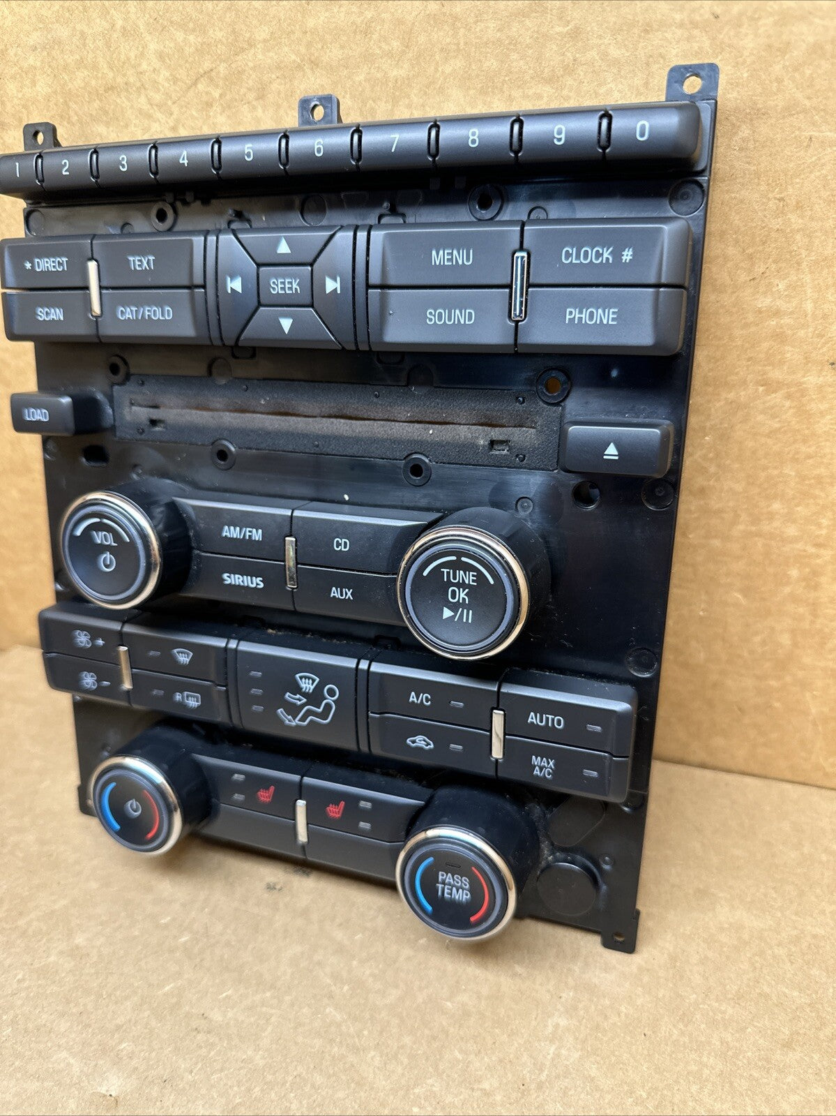 2010 2012 Ford Taurus Radio Face Plate Climate Control Panel OEM AG1T 18A802 CB4