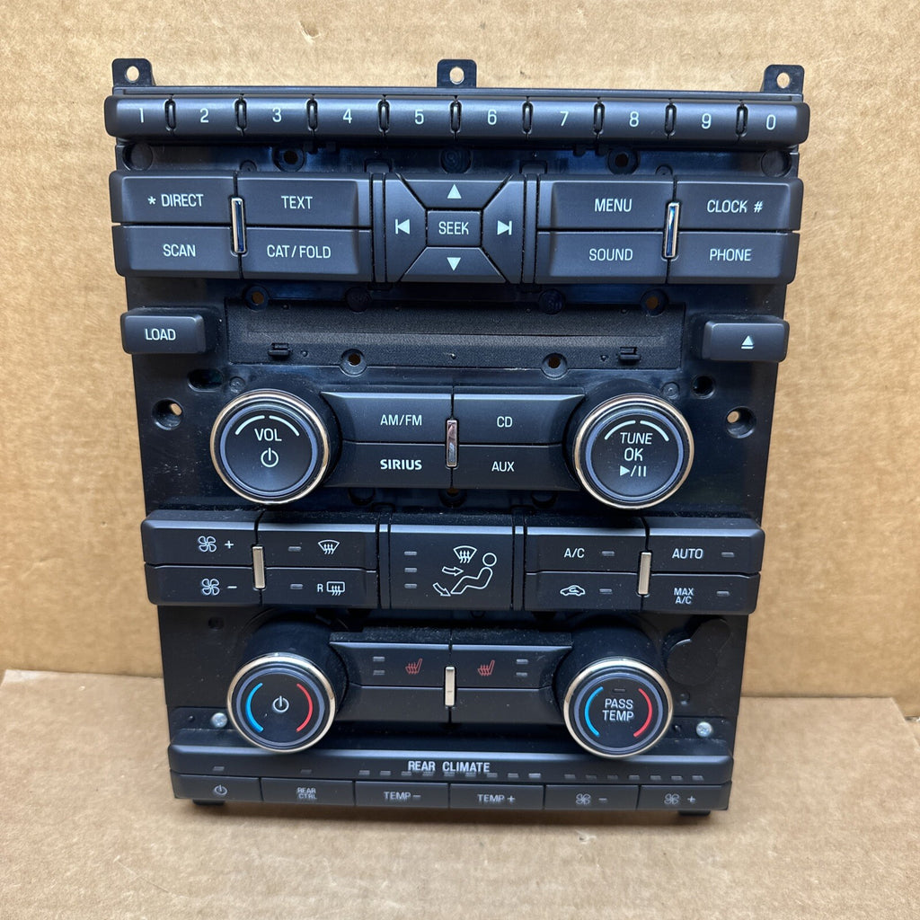 2009 2012 FORD FLEX RADIO FACE AC CONTROL CLIMATE BLACK TRIM OEM AA8T 18A802 CB1
