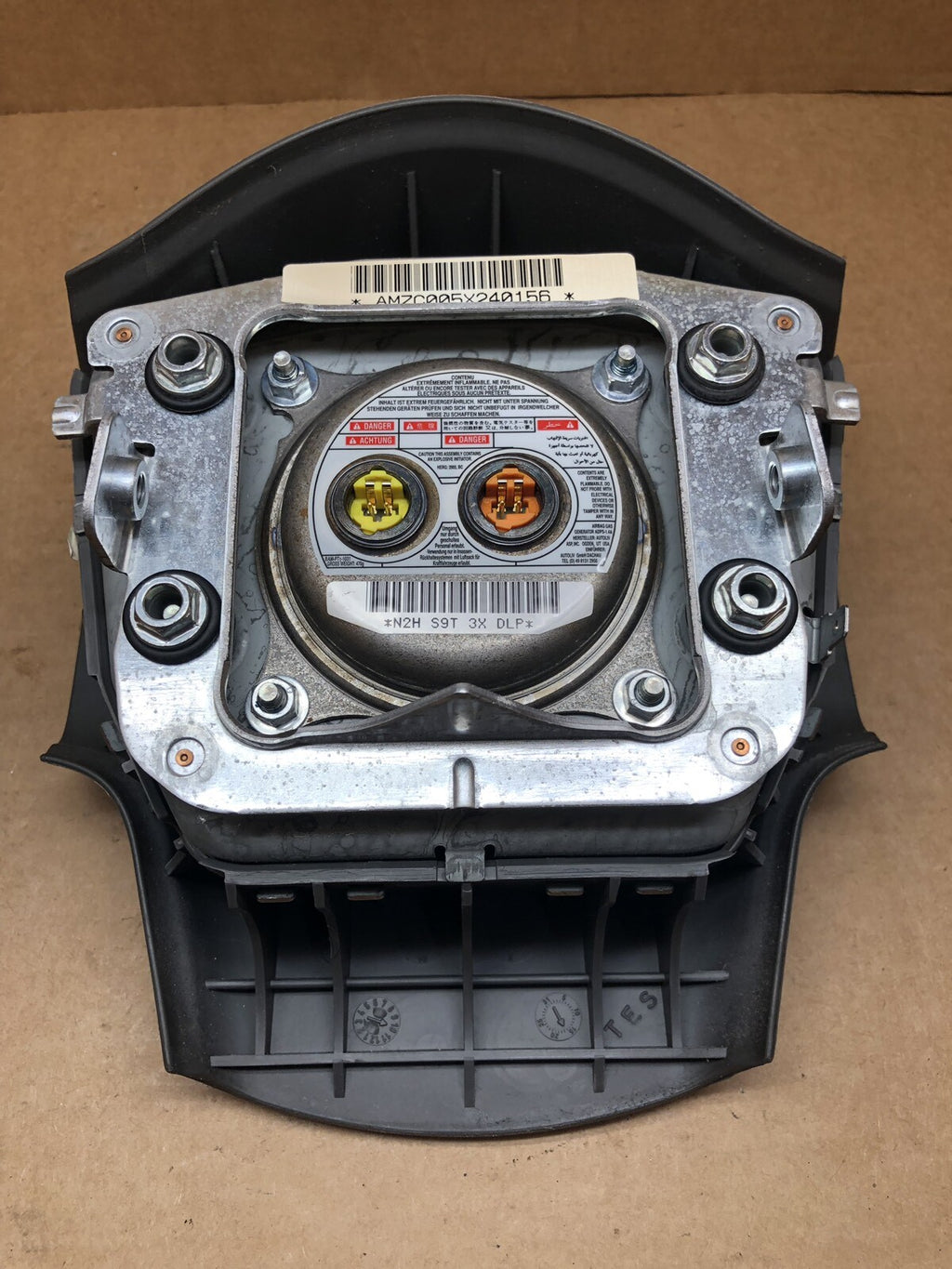 04 07 Nissan Armada Titan Driver Steering Wheel Mounted Airbag Air Bag Gray A201