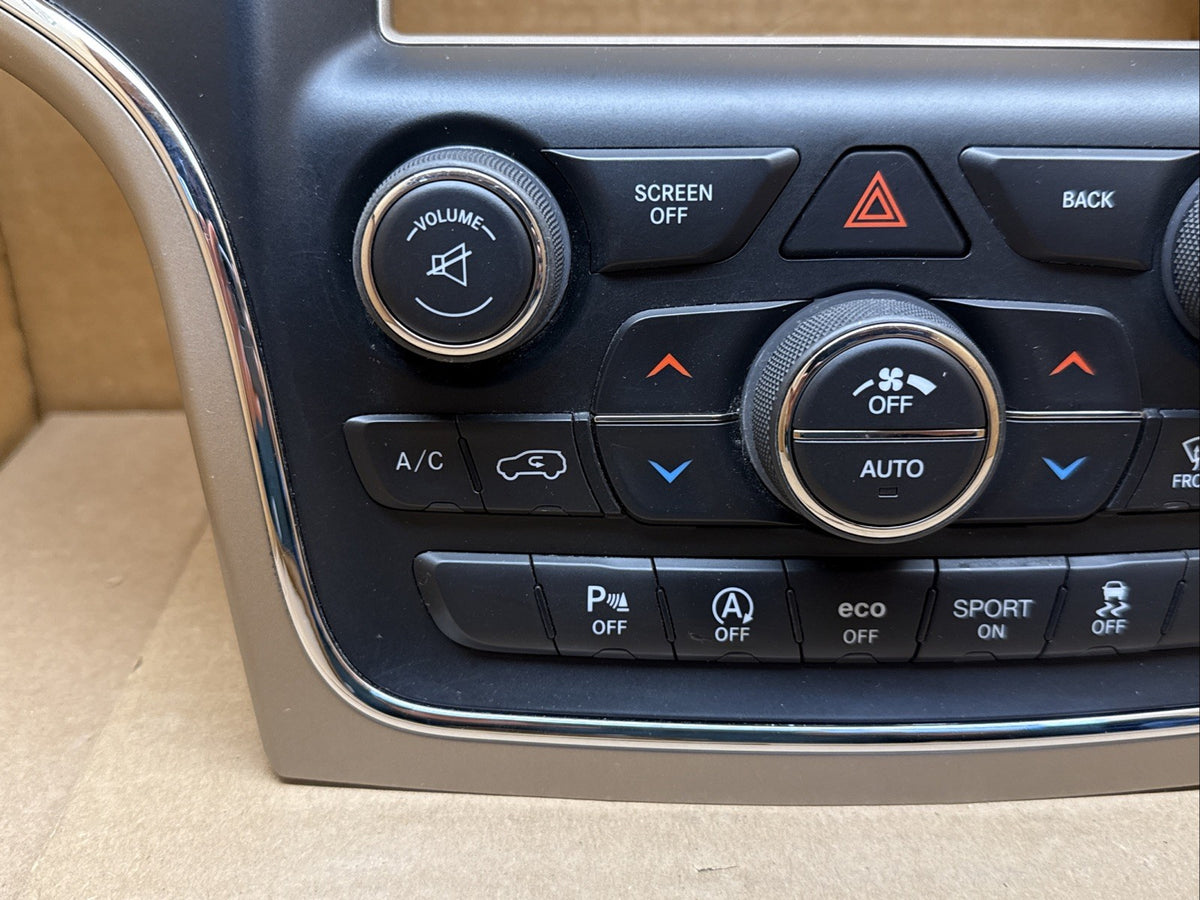 2016 2017 Jeep Grand Cherokee Temp Temperature Control Radio Bezel 68254006AE4