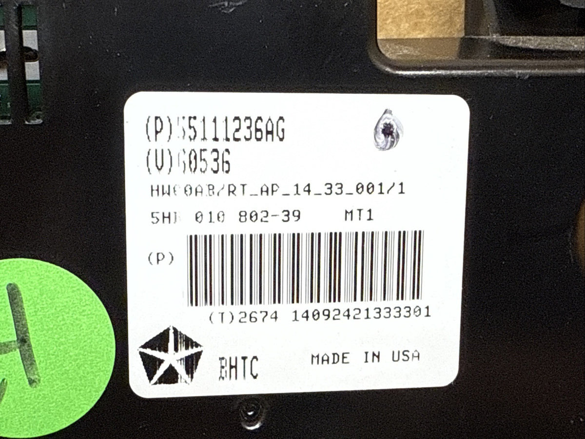 12 16 Chrysler Town Country OEM AC Heat Temp Climate Control Switch P55111236AG7