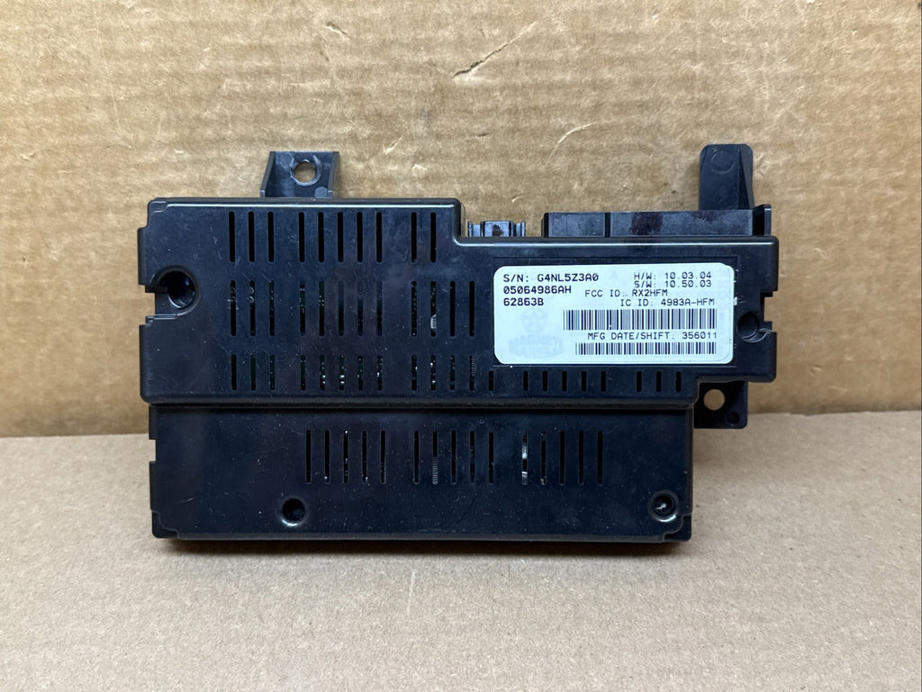 2012 2014 Journey Charger Chrysler 300 Telematic Control Module 05064986AH0