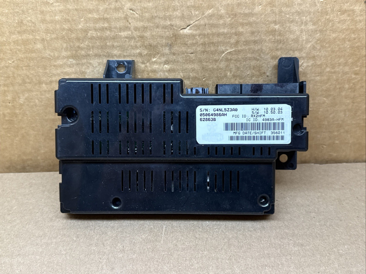 2012 2014 Journey Charger Chrysler 300 Telematic Control Module 05064986AH0
