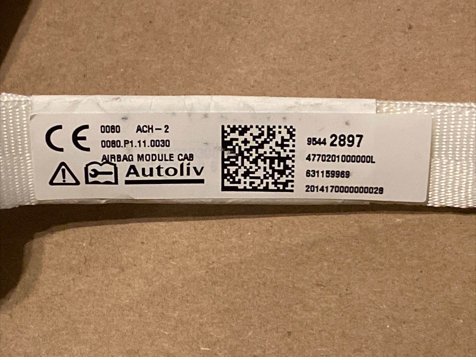 2013 2016 Spark Left Side Driver Upper Curtain Roof Air Bag Airbag5