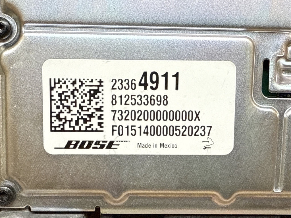 2015 2020 Chevrolet Tahoe Suburban Bose Audio Radio Amp Amplifier OEM 233649111