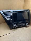 2015 HONDA CIVIC AM FM MP3 CD RADIO RECEIVER SCREEN 39100 TR6 A52 M1 OEM0